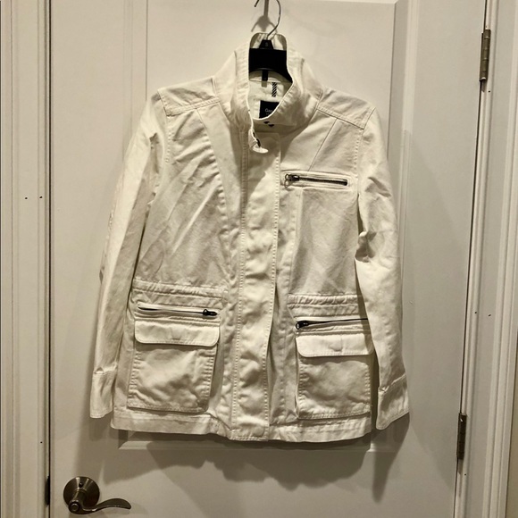 GAP White Cargo Utility Jacket - Picture 3 of 7
